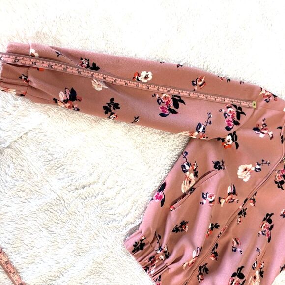 Ivanka Trump Pink Floral Bomber Jacket Silk Lined Vibrant Zip-Up Size 2 - Picture 9 of 9